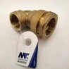 Coude 90° taraudé à compression laiton Diamètre 32 mm - 1" pour tube PE