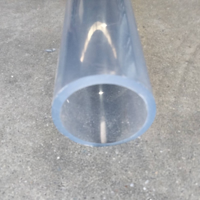 Tube PVC pression transparent 50 mm. longueur 1 mètre.