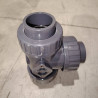Vanne 3 voies en T plimex Diamètre 50 mm PVC Pression à coller PN10 - LeBonRaccord.com
