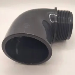 Coude 90° mixte Diamètres 50mm x 11/2" mâle PVC pression PN10 - LeBonRaccord.com