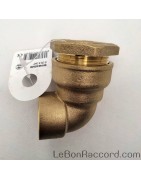 Coude 90° taraudé à compression laiton PE - LeBonRaccord.com