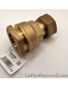 Raccord écrou prisonnier à compression laiton PE - LeBonRaccord.com