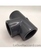 Té 90° PVC Pression à visser PN10 - LeBonRaccord.com