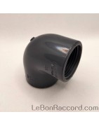 Coude 90° PVC Pression à visser PN10 - LeBonRaccord.com