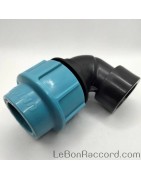 Coude 90° taraudé à compression PE PN16 - LeBonRaccord.com